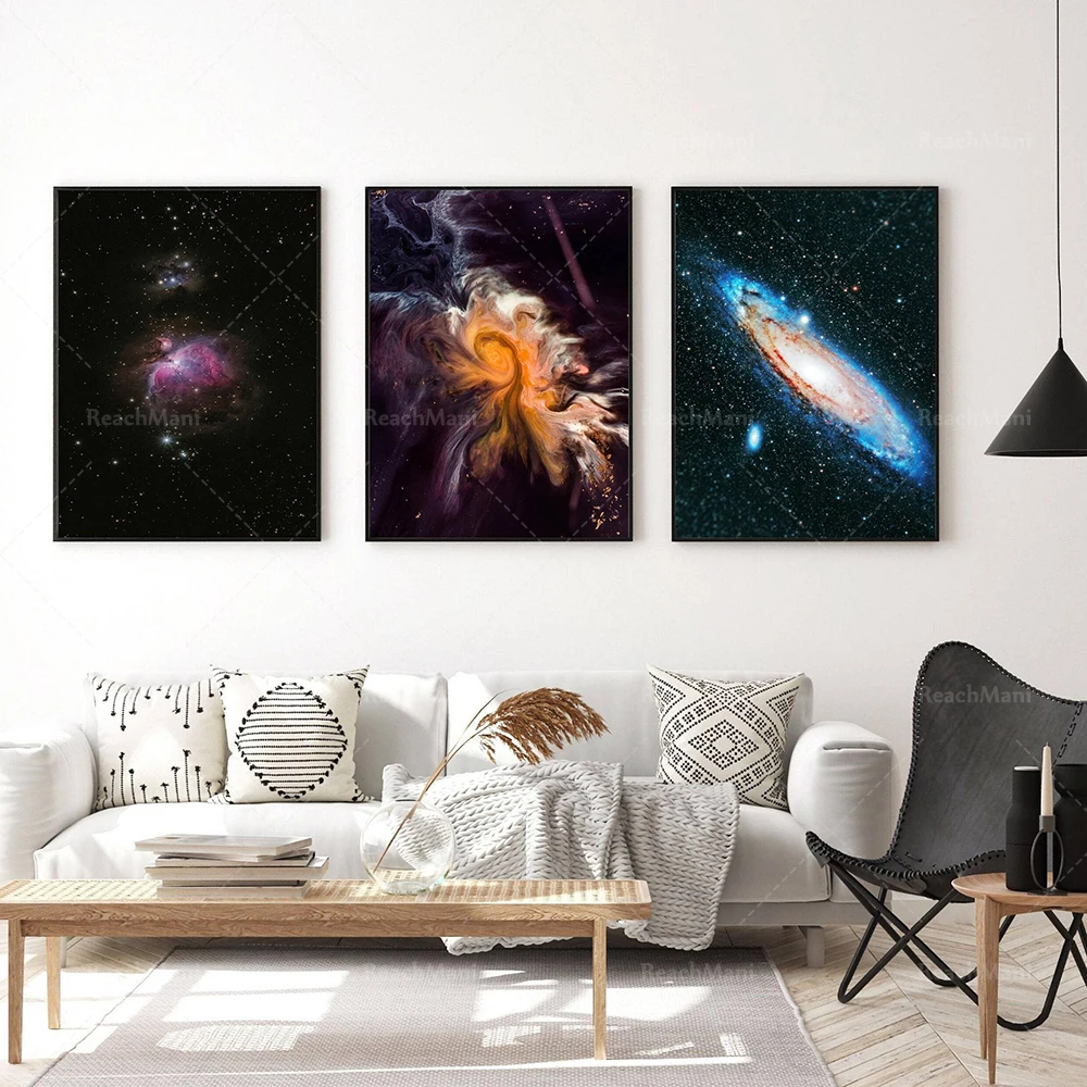 Galaxy Poster Wall Art Print-Universe Poster-Science Poster-Space Poster-Night Sky Wall Art-Galaxy