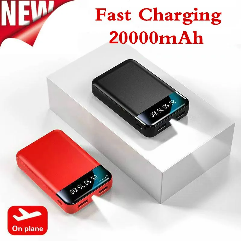 Портативное зарядное устройство 20000 мАч с двумя USB-портами внешний