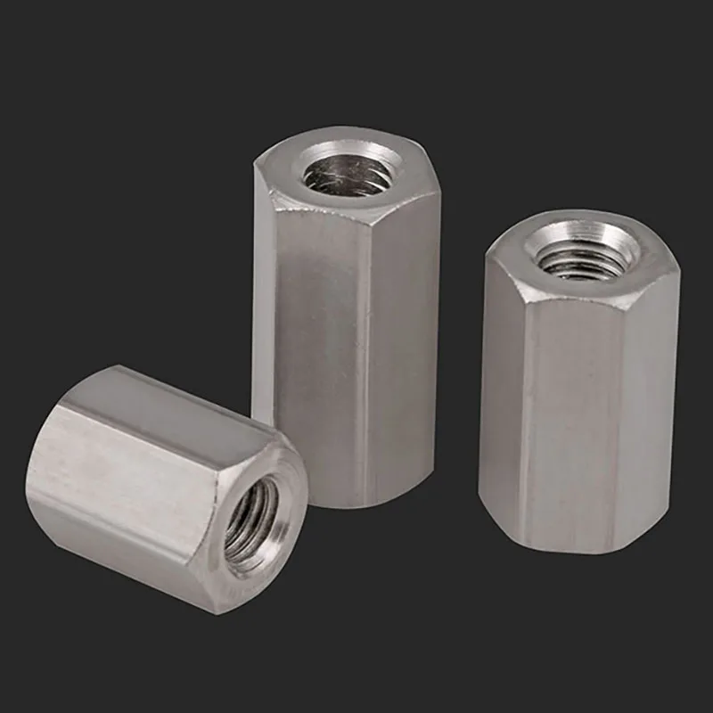 Hex Rod Coupling Nuts 304 A2 Stainless Hex Connector Nut M5 M6 M8 M10