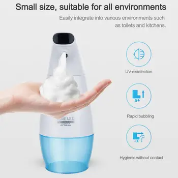 

Double Gear Mode Intelligent Sensor Foam Machine Soap Dispenser With UV Function, 330ML+240ML Large Capacity Foam Soap Dispenser