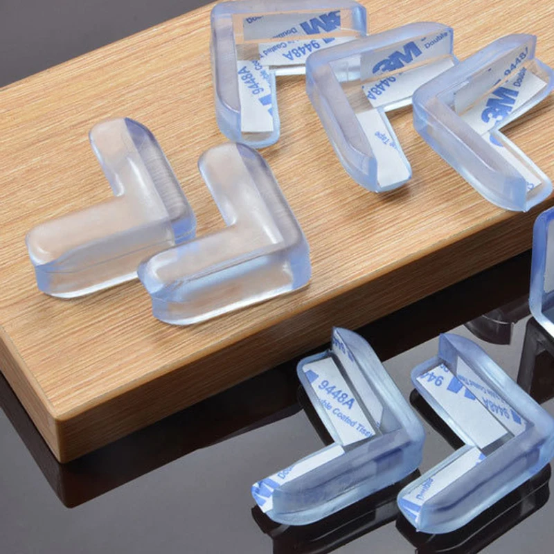 12/8/4Pcs Baby Silicone Safety Protector Table Corner Protection from Children Anticollision Edge Corners Guards Cover For Kids silicone table corner protector table corner protector table edge protector furniture anti collision strip
