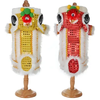 

New Pet Jacket Cartoon Lion Transformed Dress Pet Dog Coat for Chinese New Year Party Winter Warm Comfortable Clothes for Dogs
