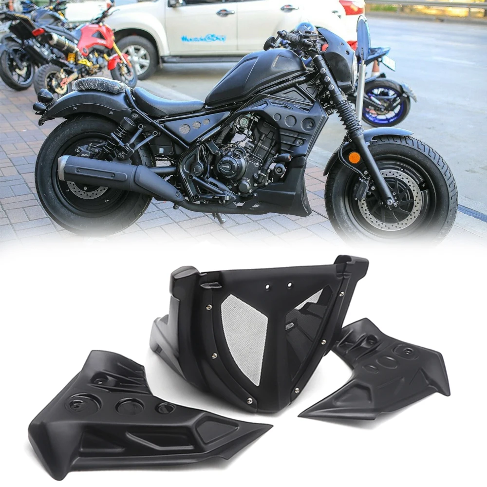For Hon-da Rebel CMX 300 500 CMX500 CMX300 2017 2018 2019 Motorcycle CNC Right Side CNC Engine Cover Guard Frame Protector Black 
