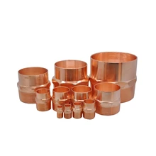 Solda de cobre + bsp rosca macho encaixe de tubulação em linha reta acoplamento soquete conector encanamento acessórios refrigeração ar