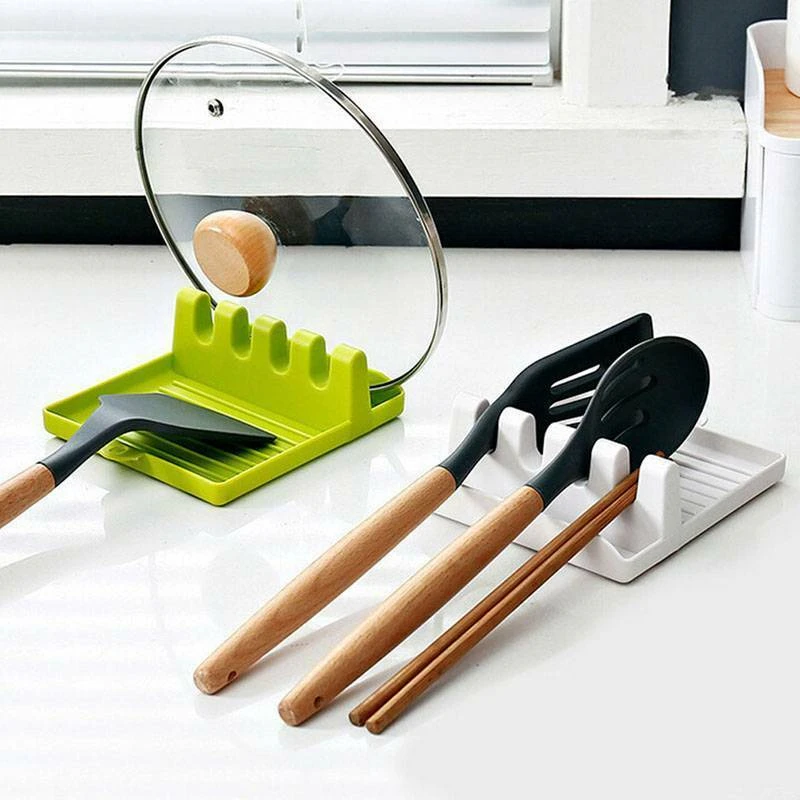 Plastic Kitchen Utensil Holder Spoon Spatula Rack Shelf Chopsticks Antislip Pads Plastic Kitchen Utensil Holder Spoon Spatula Rack Shelf Chopsticks Antislip Pads