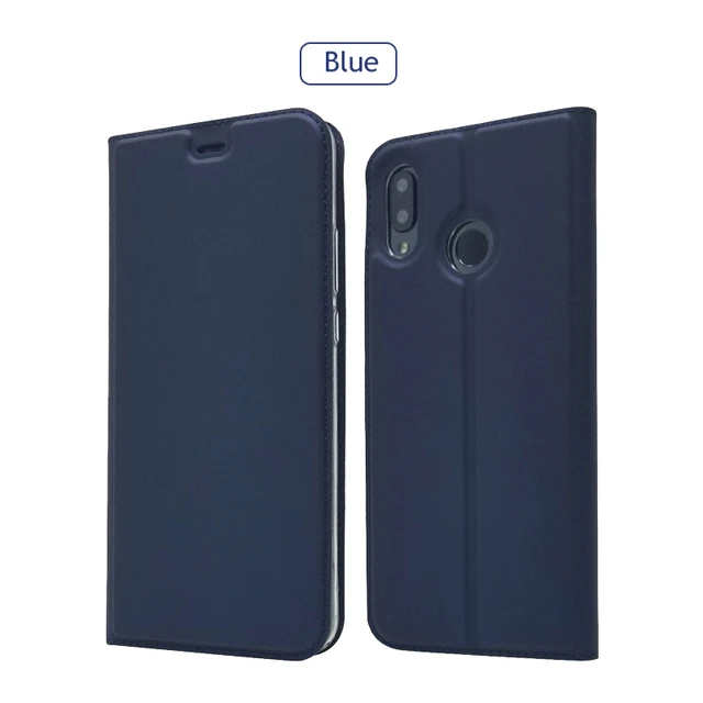 Магнитный чехол-книжка с подставкой, кожаный флип-кейс для huawei P30 Pro P20 Lite P10 P Smart Z Plus mate 30 9 10 20 X - Цвет: Blue
