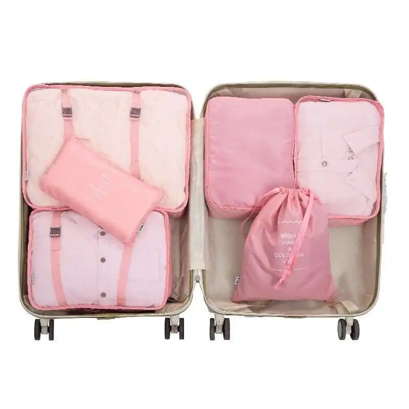 

Travel Storage Six Sets Of Clothing Classification Storage Bag Nylon Waterproof Large Capacity Portable Luggage Storage Bag