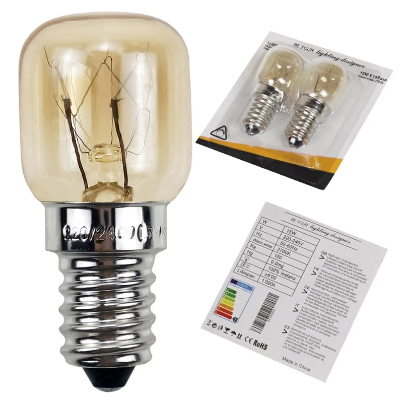 Description Picture 6 of item2pcs 220V E14 300 Degree High Temperature Resistant Microwave Oven Bulb 15/25W
