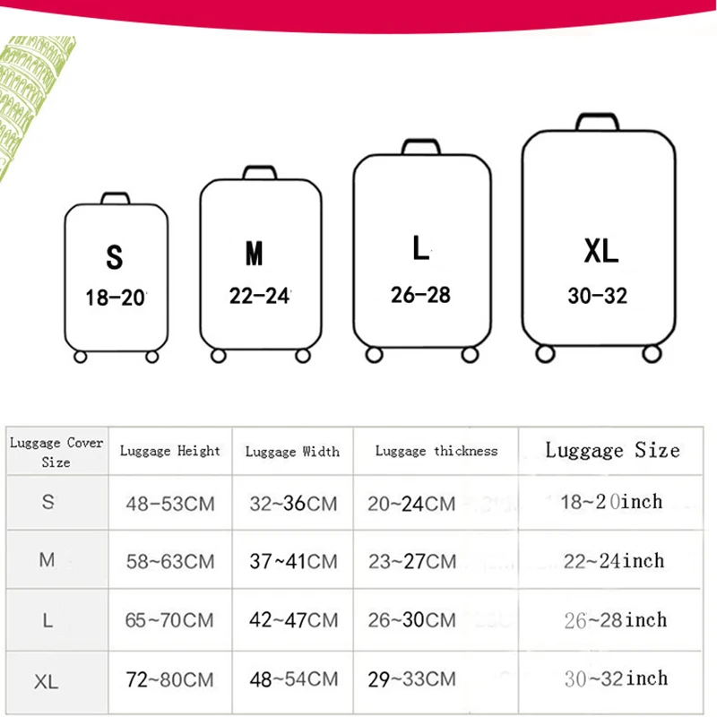 Чехол для чемодана чехол защитный размером 18 32 на колесиках аксессуары