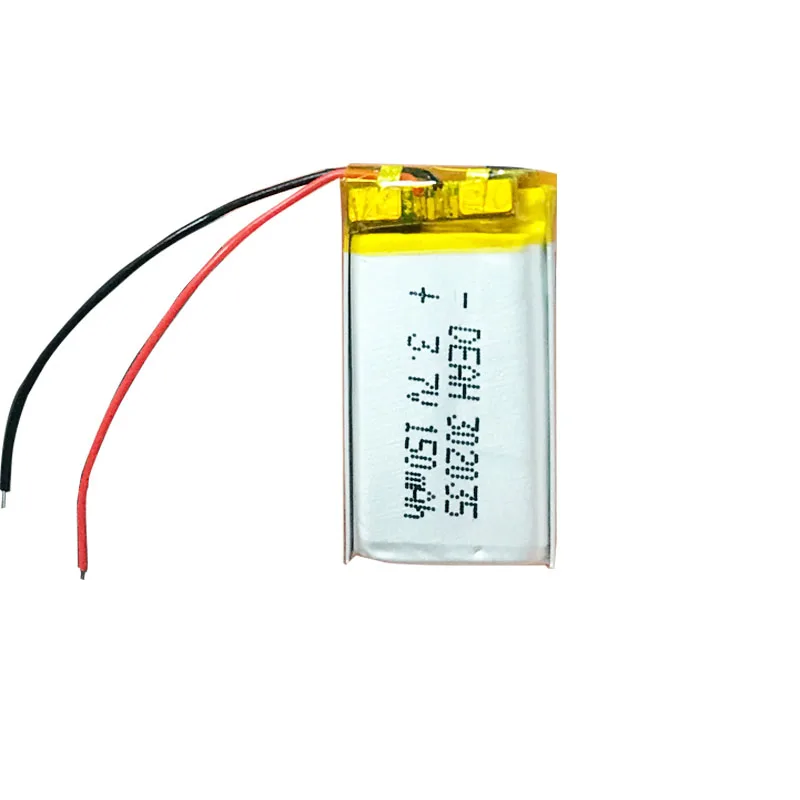 150mah 3,7 V 302035 032035 полимерная литий-ионная аккумуляторная батарея для Светодиодный Тахограф Автомобильный видеорегистратор Bluetooth наушники MP3