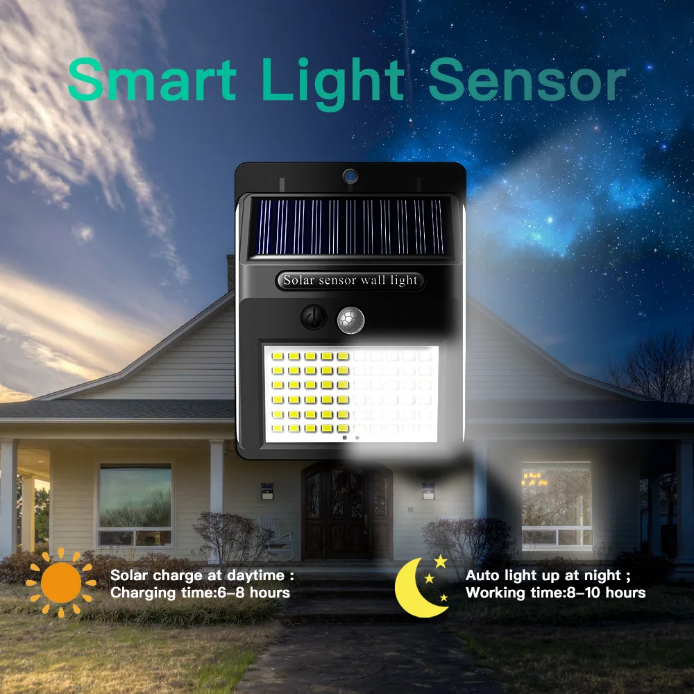 Sensor de Movimento Luzes de Rua para Jardim Luz ao ar Dropshipping Link Solar Livre Lâmpada Pir Alimentado Vip Led 6 com sensor de movimento pir, envio direto