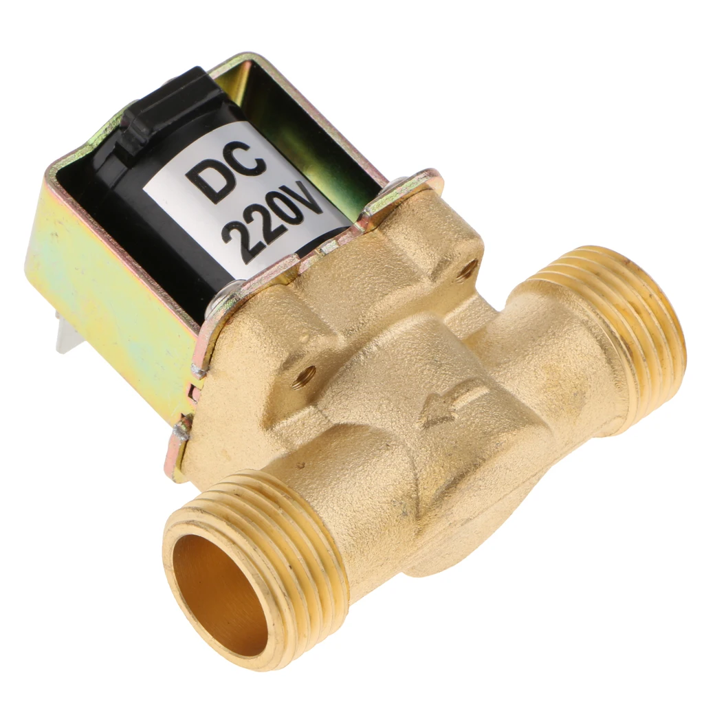 Brass Electromagnetic/Normally Closed Water Inlet Valve 4Points Outer Teeth.