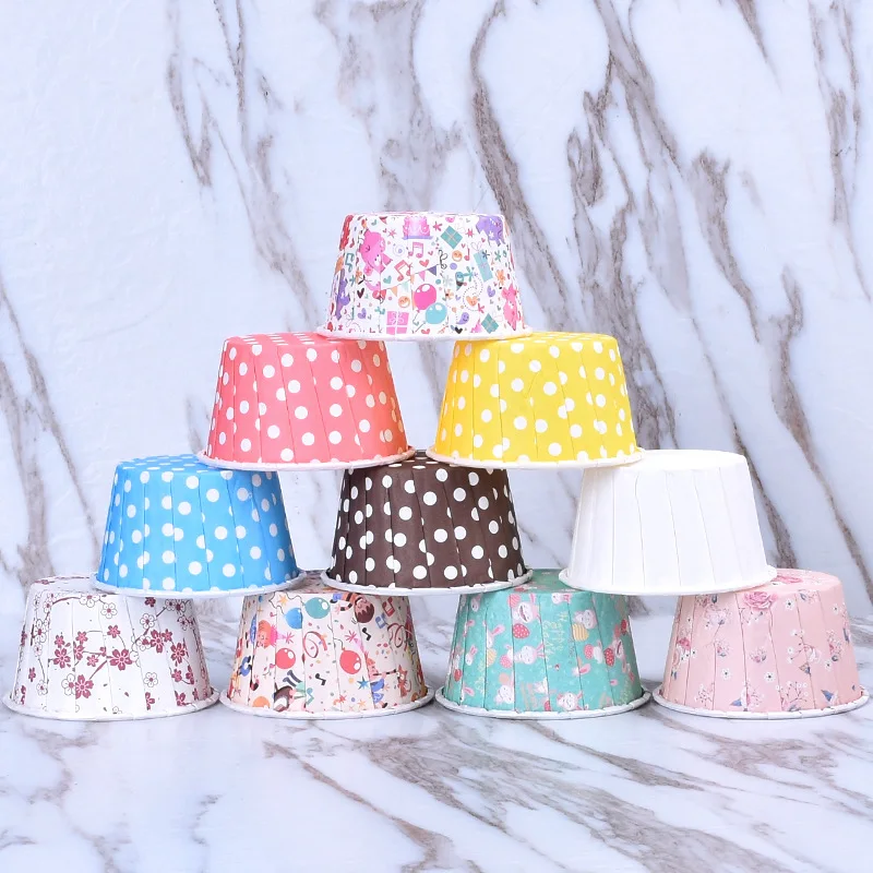 

100 Pieces Cupcake Decorating Baking Mold Muffin Mini Paper Baking Cups Wedding Birthday Party Decoration Disposable Tools