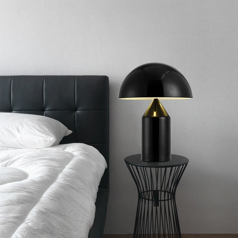 Billig Moderne Pilz Tisch Lampe Nordic LED Schlafzimmer Nacht lampe Art deco Schreibtisch licht abajur Wohnzimmer leuchte luminaria