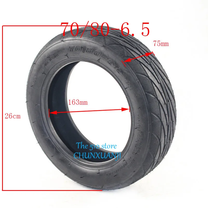 

2019 Hot Sale Good Reputation Tubeless Tire 70/80-6.5 Vacuum Tire for MI Ninebot Plus Electric Scooters No.9 Balance Scooter