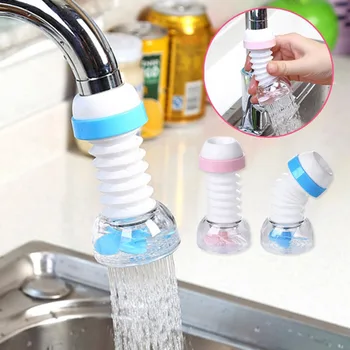 

360 Degree Rotatable Water Faucet Aerator Bubbler Swivel Head Water Saving Faucet Aerator Nozzle Tap Adapter Device