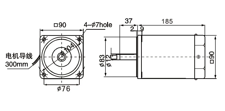 CE certisficated NMRV worm geared ac motor 1/4 hp 60HZ 200w 240V/400V AC MOTOR  with reducer 220VAC worm geared MOTOR