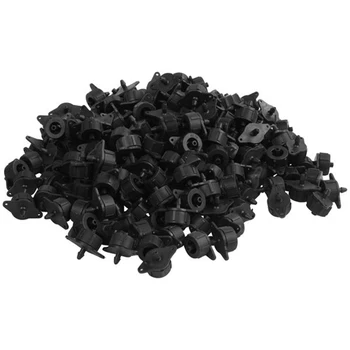 

400Pcs Irrigation Pressure Compensation Dripper Flower Seedlings Drop Set with Steady Drip Garden Watering Tool Black 8L