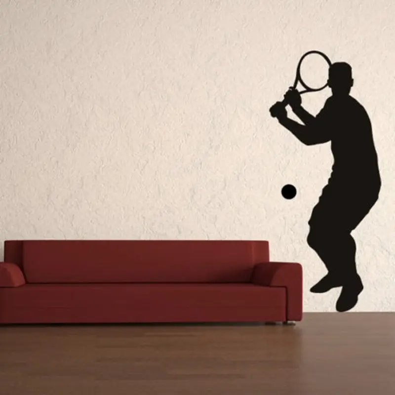 Tennis Sticker Car Window Sports Decal Muurstickers Name Posters Vinyl Wall Decals Parede Decor Mural Tennis Sticker