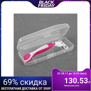 

Shaver organizer, with lid, 15 × 5 × 3 cm, transparent