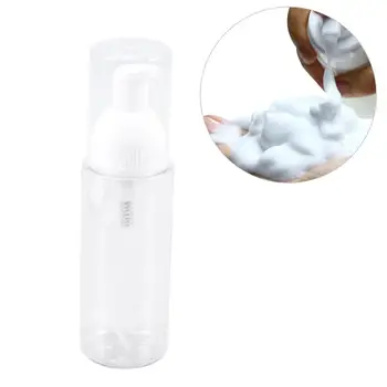

10pcs 80ml Foam Dispenser Bottles Plastics Column Foam Pump Dispenser Reusable Empty Bottles (Transparent)