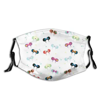 

Mickey Mouse Mouth Face Mask Magical Princess Ears Facial Mask Kawai for Adult with 2 Filters Lovely Mask