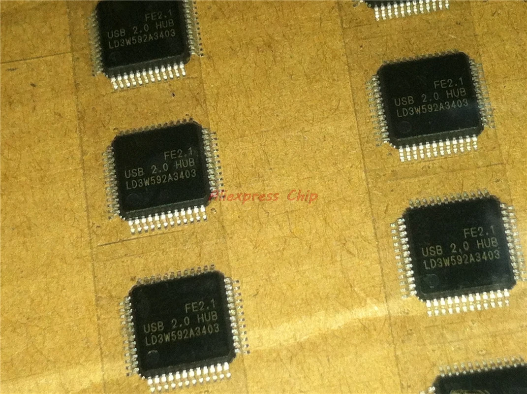 10 шт./лот FE2.1 QFP48 USB2.0 концентратор USB