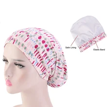Женская шапочка модная растягивающаяся элегантная химиотерапия Рак цветочный принт дышащий колпак для сна смесь хлопка двухслойный мягкий