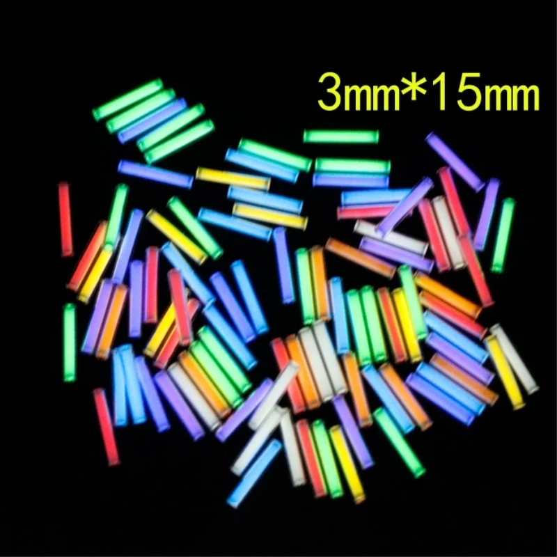 

3*15mm DIY 1 PCS Tritium Gas Tube Self Luminous 15 Years Of High-tech Products EDC Multi-color Selection Emergency Tritium Tube
