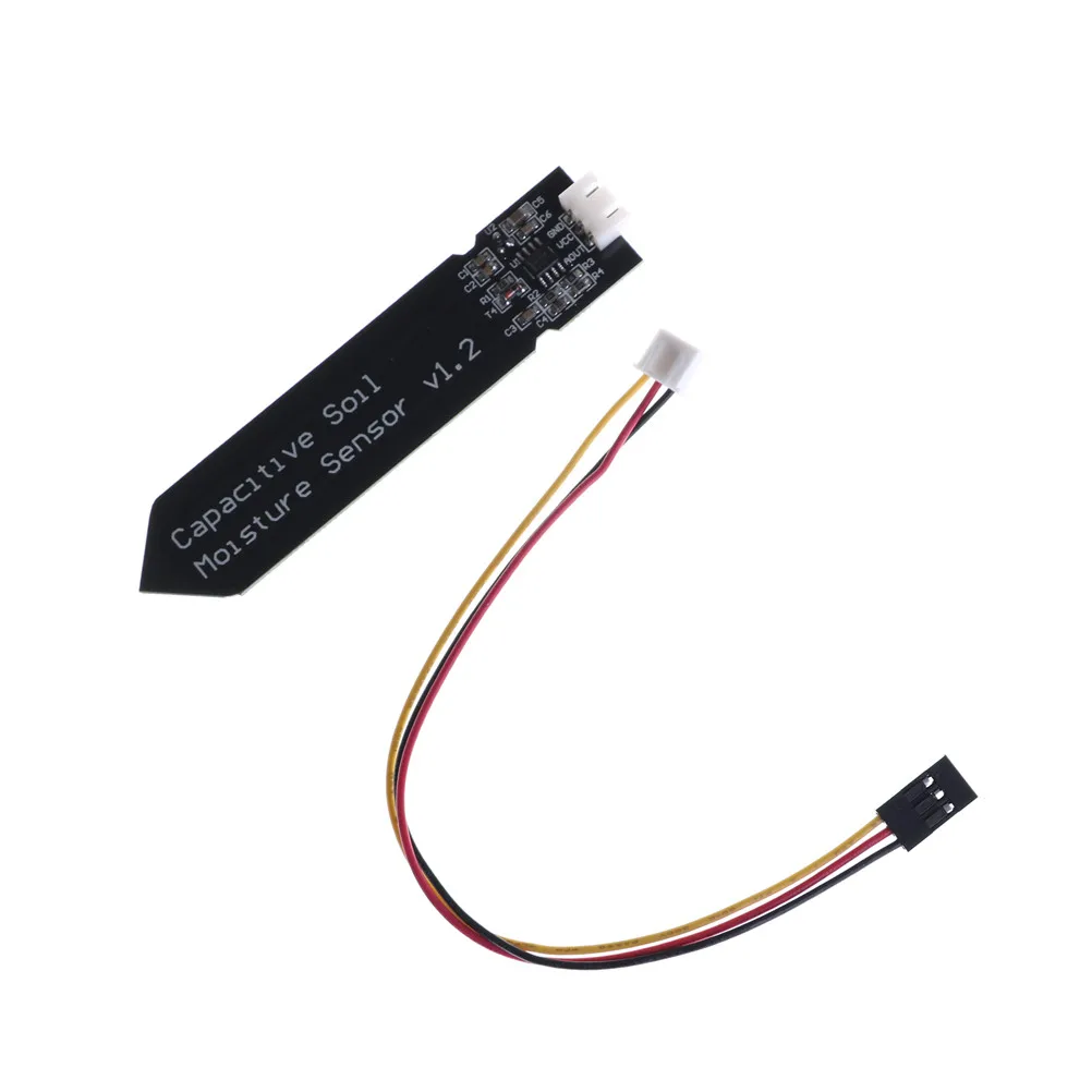 1 Set Capacitive Soil Moisture Sensor Not Easy To Corrode Wide Voltage Wire For Arduino V1.2