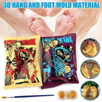 

3D Plaster Handprint Footprint Cast Mould Hand Foot Casting Kit Baby Keepsake Baby Gift SP99