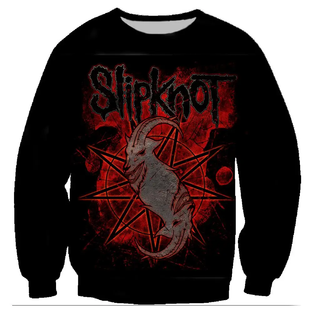 Slipknot рок толстовки 3D печатных унисекс пуловер толстовки с длинным рукавом Crewneck уличная Толстовка Sudaderas Hombre 5XL - Цвет: 14