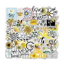 Inspirational Stickers for Hydro Flasks,50 PCS Motivational Stickers for Teens,Girls.Waterproof PVC Sticker for Laptop