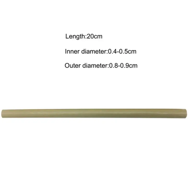 12Pcs/Set 8inch Bamboo Straw Reusable Drinking Straws with Case+ Clean Brush Eco-friendly Natural Organic Bamboo Straw