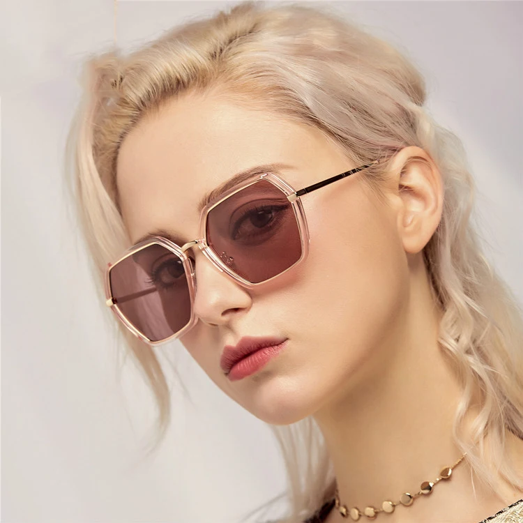 Новые модные солнцезащитные очки с поляризацией в металлической оправе|Женские