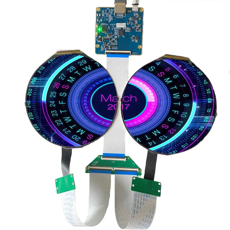 Polegada 1080x1080 Ips Instrumentos Redondos Tela 60hz Mipi Placa de Motorista Digital Exibição Sinalização Raspberry pi Circular Lcd 5 Painéis e LCDs p/ tablet - Imagem 2
