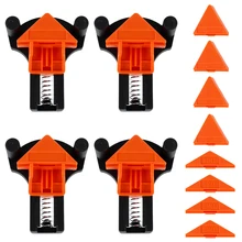 4pcs 90 Degree Right Angle Clamp Fixing Clips Picture Frame Corner Clamp Woodworking Corner Clip Positioning Fixture Tools