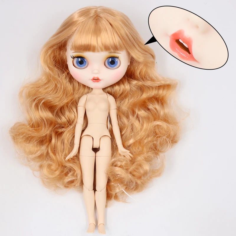 ICY factory шарнирная кукла blyth toy joint body белая кожа пользовательская кукла матовое лицо 30 см голая кукла детский подарок - Цвет: Y