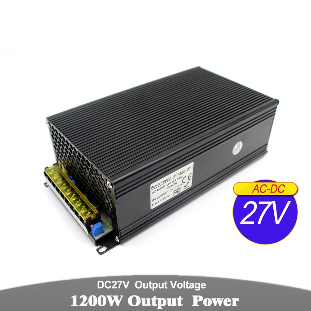 

27V 1200W Switching Power Supply Unit Transformers AC110V 220V TO DC27V SMPS for Lighting CNC CCTV Communication Divice