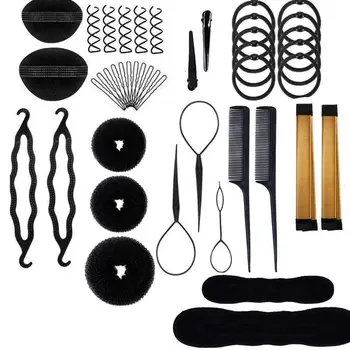 

2020 New 43pc Hair Styling Accessories Kit Hair Bun Maker Hair Accessories for Women Girl