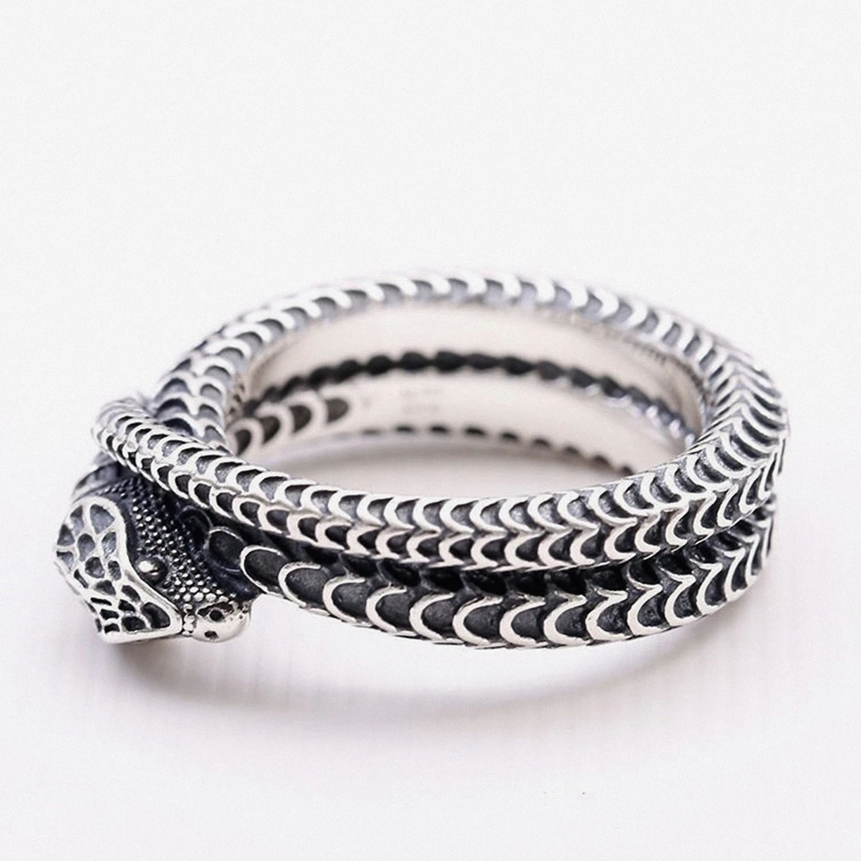 Винтажные серебряные кольца в виде змеи для мужчин и женщин, обручальное кольцо, обручальное кольцо, бижутерия для вечеринки, кольца в стиле ретро, аксессуары
