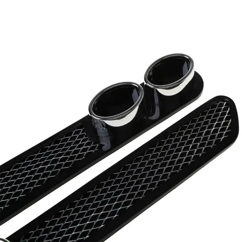 2Pcs New Auto Car Air Intake Flow Fake Car Exhaust Pipe Decoration Stickers False Vent Throat Shark Gill Ventilation Sticker