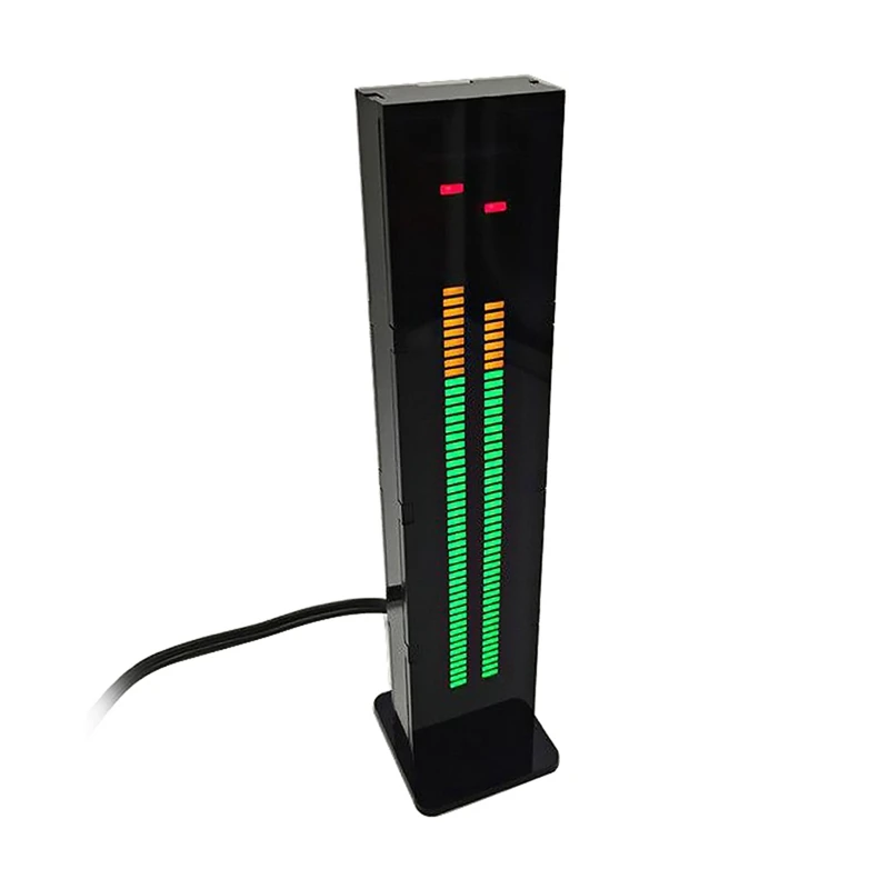 AS60 светодиодный индикатор музыкального спектра Двухканальный 60 профессиональный уровень громкости дисплей Электронный VU метр