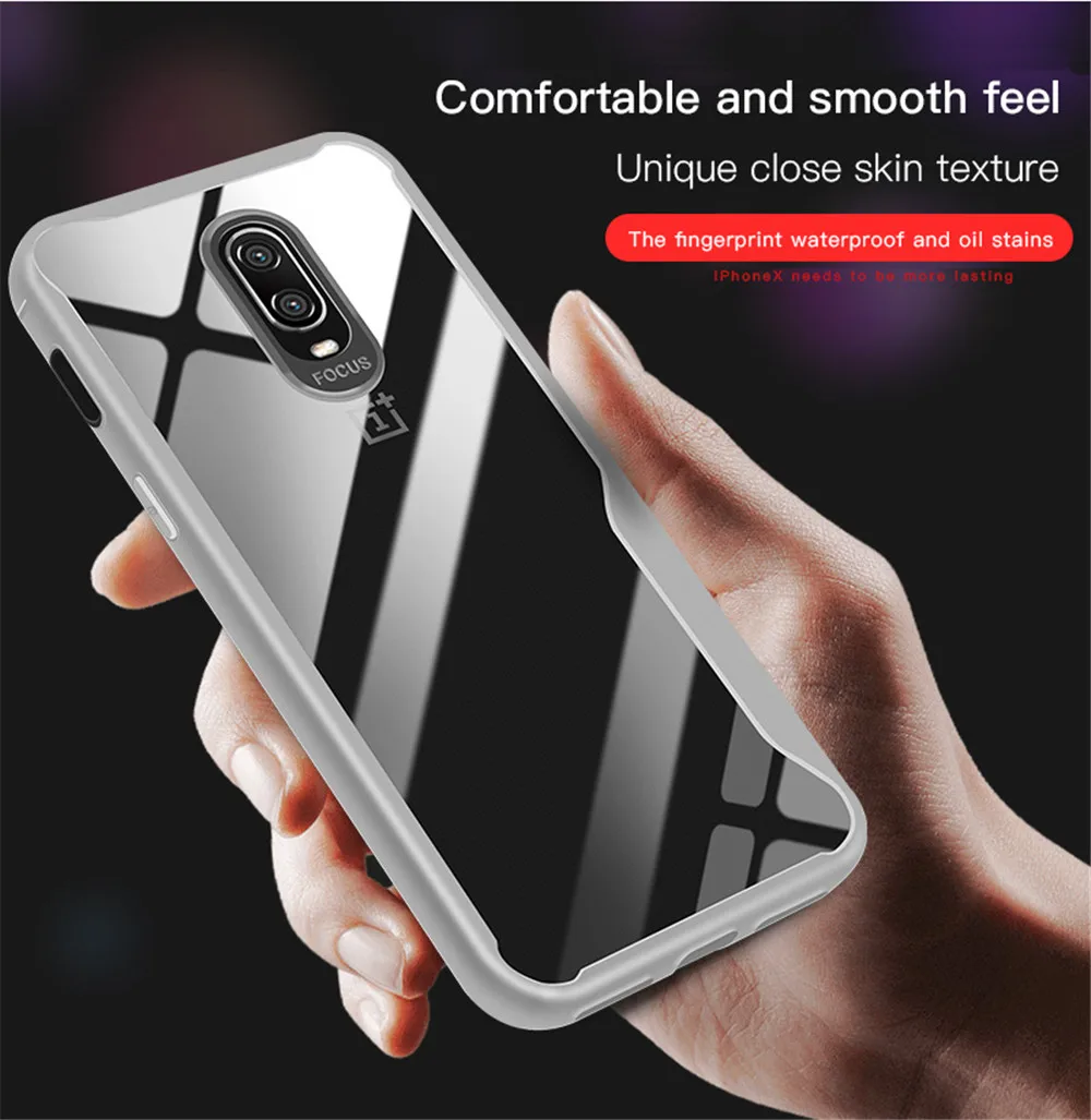 

White Clear Case For Oneplus 7 Pro 6 6T Mclaren Transparent Case Silicone Cover For One Plus Seven Six T 1+7 Pro 1+6 1+6T Case