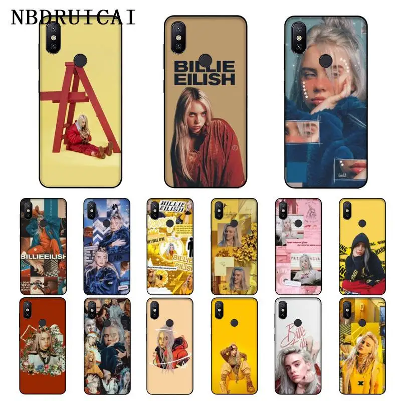 

NBDRUICAI Billie Eilish Khalid Lovely Hard Silicone Phone Case for Xiaomi 8 9 se 5X Redmi 6pro 6A 4X 7 5plus note 5 7 6pro