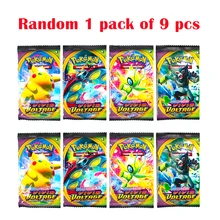 

Hot 9pcs Pokemon Cards Box TCG: Sun & Moon Mega Energy Shining Pokemon Card Game Trading Collection Cards Pokemon Cards