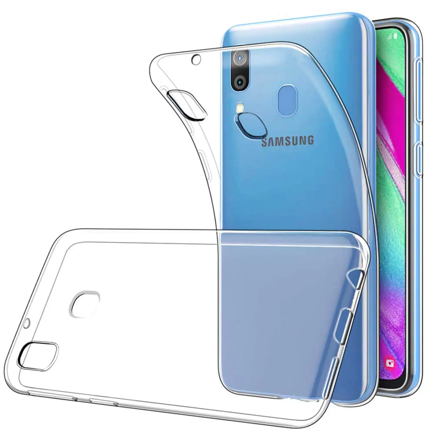 Чехол для телефона Samsung Galaxy A10 A20 A30 A40 A50 A70 A80, прозрачные силиконовые чехлы из ТПУ, чехлы, Капа A 50 30 20 40 - Цвет: For Samsung A40