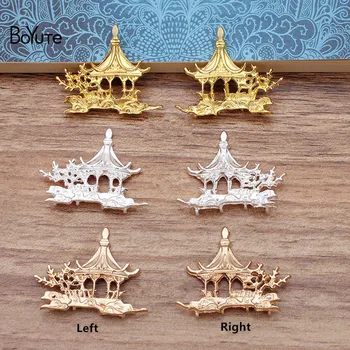 

BoYuTe Wholesale 20Pcs Metal Alloy 39*31MM Kiosk Jewelry Materials Diy Hand Made Accessories Parts