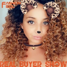 Модные афро кудрявые парики для черных женщин термостойкие парики на кружеве Омбре коричневый карамельный цвет высокая температура