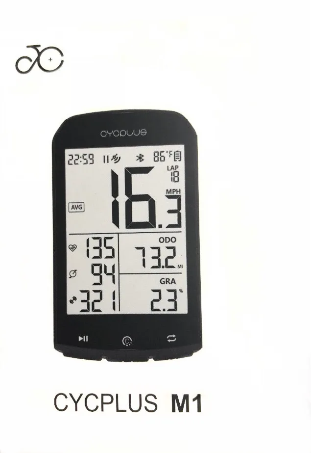 

NEW CYCPLUS M1 bicycle GPS computer bike computer speedometer wireless cycling computer stopwatch